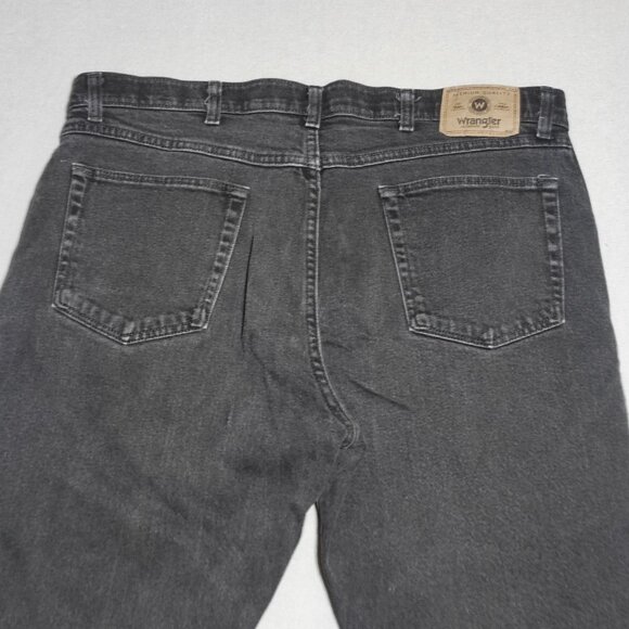 Wrangler jeans men's size 38X30 dark grey colour straight leg denim - Picture 4 of 11